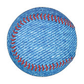 Blue Denim Texture Baseball (Vorderseite Links)