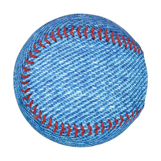 Blue Denim Texture Baseball (Vorderseite Links)