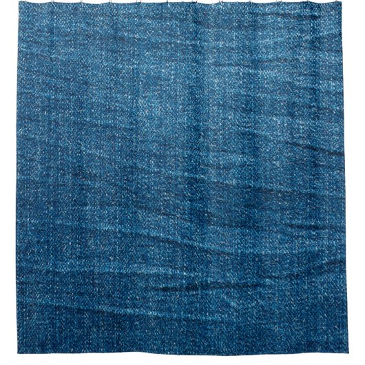 Blue denim texture, Bluejeans texture Duschvorhang (Vorderseite)