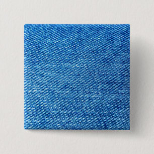 Blue Denim Texture Button