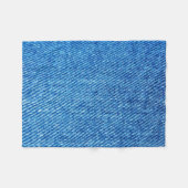 Blue Denim Texture Fleecedecke (Vorderseite (Horizontal))