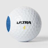 Blue Denim Texture Golfball (Logo)