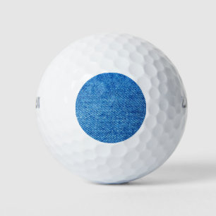 Blue Denim Texture Golfball