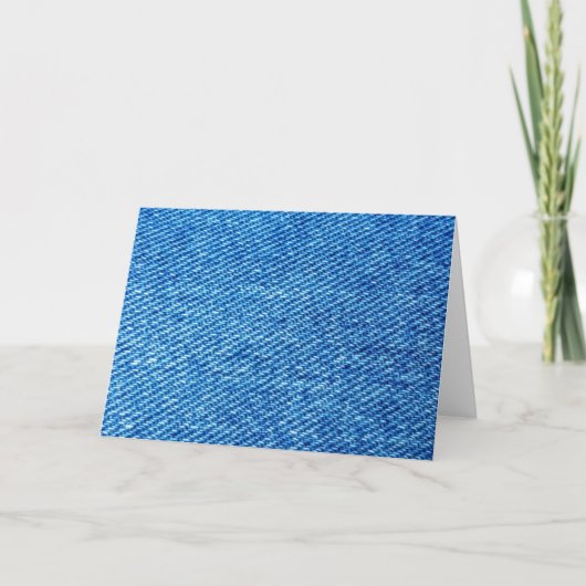 Blue Denim Texture Karte (Vorderseite)
