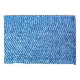 Blue Denim Texture Kissenbezug