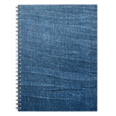Blue Denim Texture: Klassische Jeans. Notizblock (Vorderseite)
