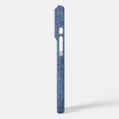 Blue Denim Texture - Klassisches Stoffmuster Case-Mate iPhone Hülle (Rückseite / Links)