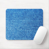 Blue Denim Texture Mousepad (Mit Mouse)
