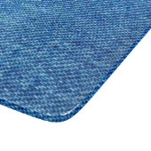Blue Denim Texture Schneidebrett (Ecke)
