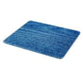 Blue Denim Texture Schneidebrett (Ecke)
