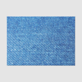 Blue Denim Texture Seidenpapier