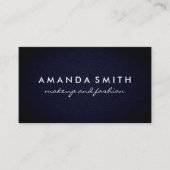 Blue Denim Texture Visitenkarte (Vorderseite)