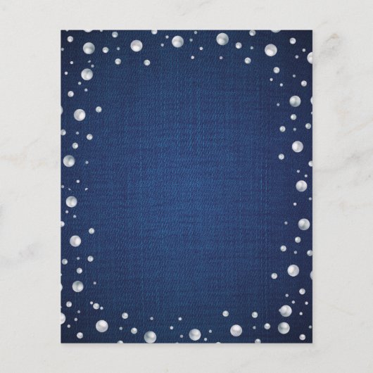 Blue Denim und Diamonds Junggeselinnen-Abschied la (Rückseite)