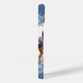 Blue denim white lace Foto Friends Case-Mate iPhone Hülle (Rückseite / Rechts)