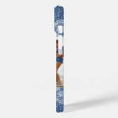 Blue denim white lace Foto Friends Case-Mate iPhone Hülle (Rückseite / Links)