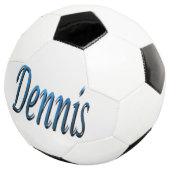 Blue Dennis Name, Fußball Ball (Dreiviertel)