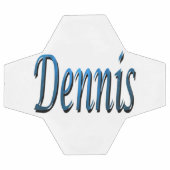 Blue Dennis Name, Fußball Ball (Flach)