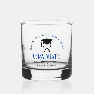 Blue Dental School Custom Dentin Abschluss Whiskyglas