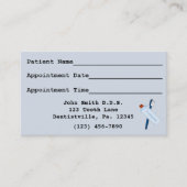 Blue Dental Termin Business Card (Vorderseite)