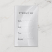 Blue Dental Visitenkarten mit Terminkarte (Rückseite)