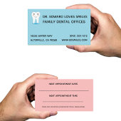 Blue Dentist Business Card - Zahnarztkarten Terminkarte