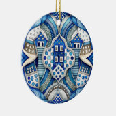 Blue Design Art Collection Keramik Ornament (Rechts)