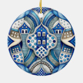  Blue Design Art Collection Keramik Ornament (Hinten)