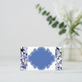 Blue Design Business Cards Visitenkarte (Stehend Vorderseite)