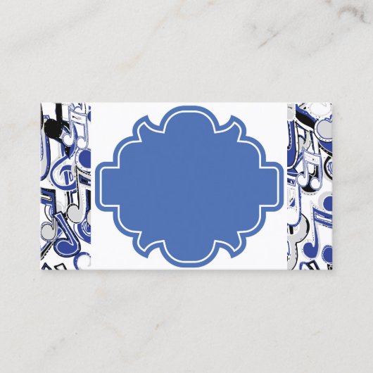 Blue Design Business Cards Visitenkarte (Vorderseite)