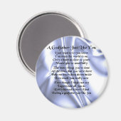 Blue Design GodVater Gedicht Magnet (Vorderseite/Rückseite)