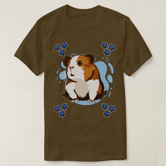 Blue Design Guinea Pig T-Shirt (Design vorne)