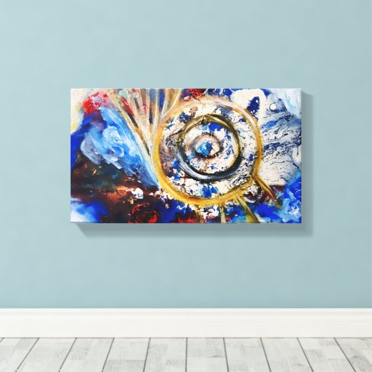 Blue Design Leinwanddruck (Insitu (Holzboden))