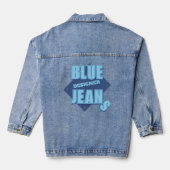 Blue Designer Jeans Jeansjacke (Rückseite)