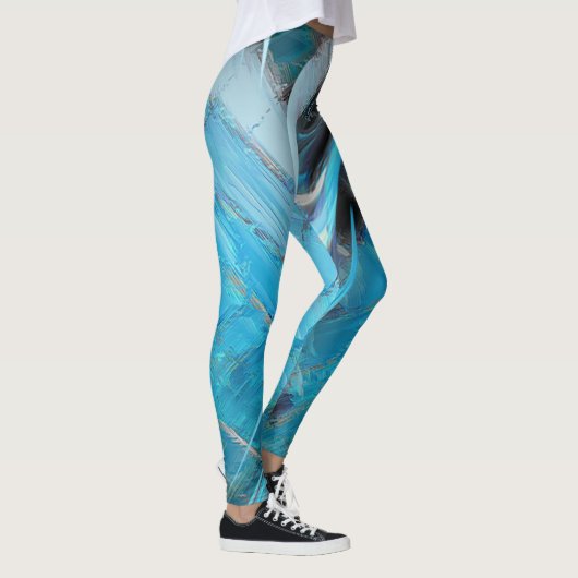 Blue Designer-Leggings Leggings (Rechts)