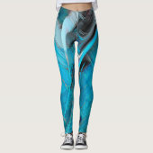Blue Designer-Leggings Leggings (Vorderseite)