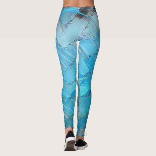 Blue Designer-Leggings Leggings (Rückseite)