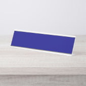 Blue Desk Name Plate Schreibtischnamensplakette (Vorderseite )
