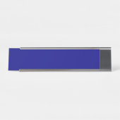 Blue Desk Name Plate Schreibtischnamensplakette (Vorderseite )
