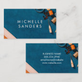 Blue Desktop Texture | Nähkits Visitenkarte (Vorne/Hinten)