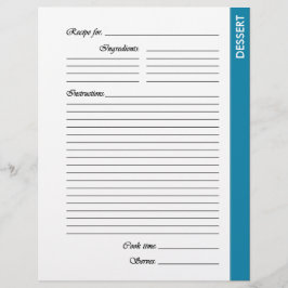 Blue DESSERT 2-seitige Rezeptorseiten