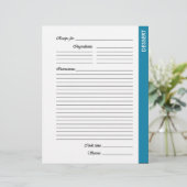 Blue DESSERT 2-seitige Rezeptorseiten (Stehend Vorderseite)