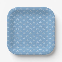 Blue Dew Drop Plate Pappteller