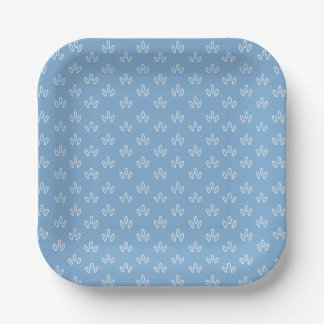 Blue Dew Drop Plate Pappteller