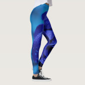 Blue Dewdrop-Rose Leggings (Rechts)