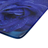 Blue Dewdrop-Rose Schneidebrett (Ecke)