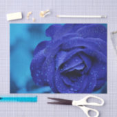 Blue Dewdrop-Rose Seidenpapier (Handwerk)