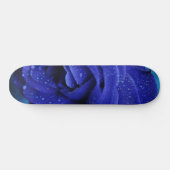 Blue Dewdrop-Rose Skateboard (Horizontal)