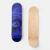 Blue Dewdrop-Rose Skateboard (Vorderseite)