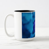 Blue Dewdrop-Rose Zweifarbige Tasse (Links)