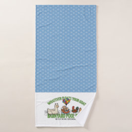 Blue Dewdrop Whatever Floats Your Boat Towel Badehandtuch